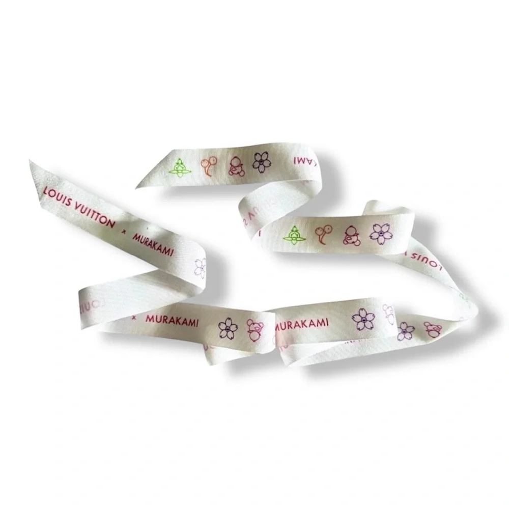 🆕💗LV x Murakami 2025 Commemorative Gift Bag, Super Flat Gift Tag, LV Logo Ribbon